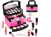PERRYHOME Kids Makeup Kit for Girl 35 Pcs Washable Makeup  